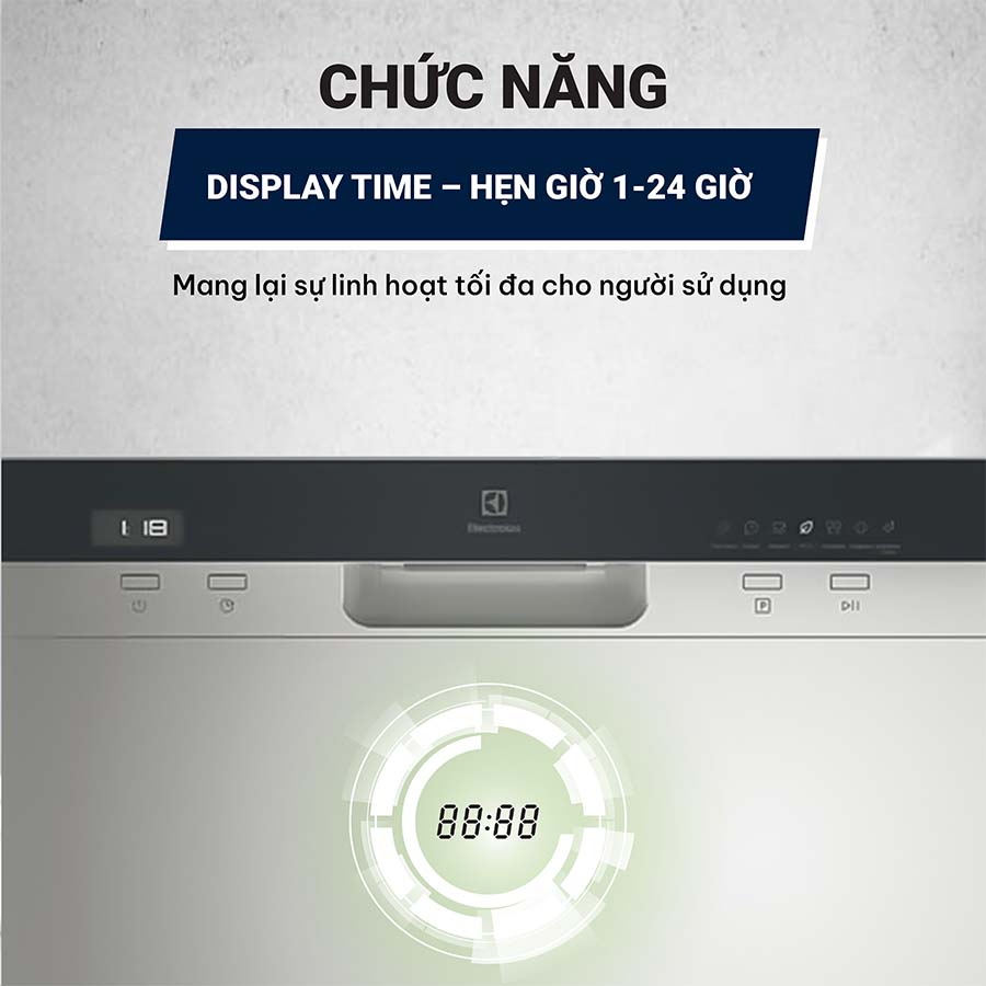 Máy rửa bát để bàn 8 bộ Electrolux EFC3862MS