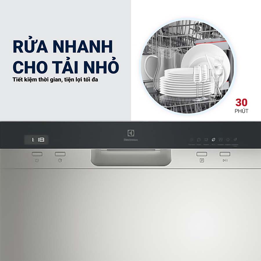 Máy rửa bát để bàn 8 bộ Electrolux EFC3862MS