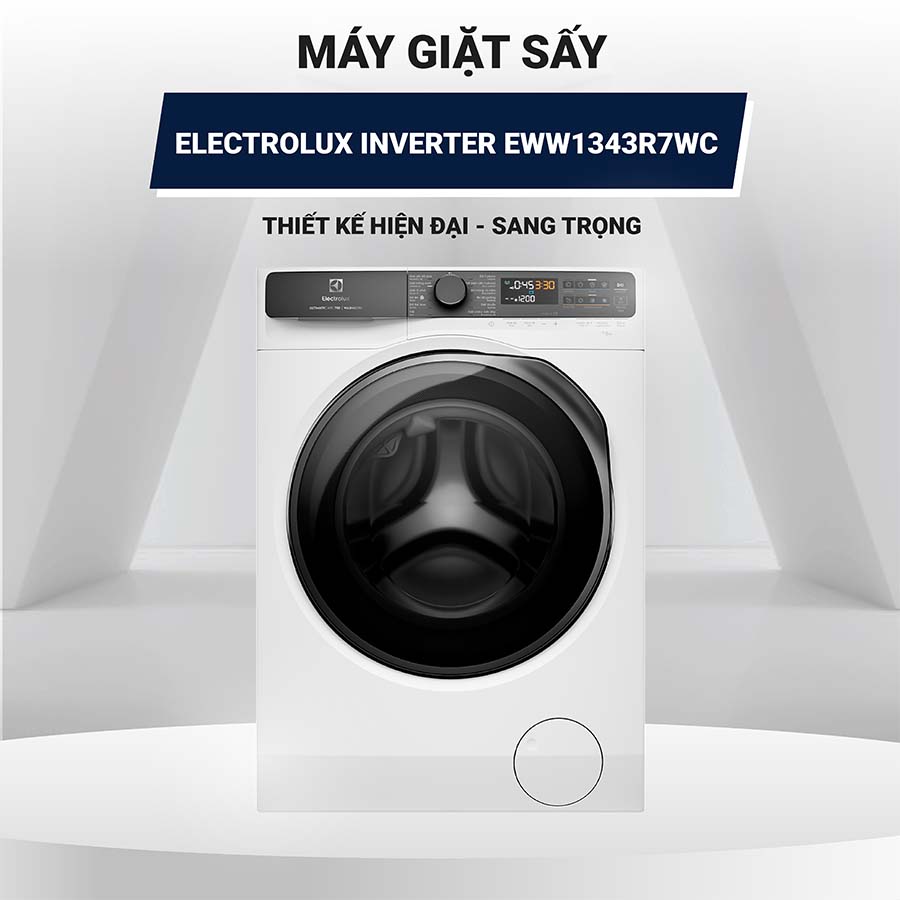 Máy giặt sấy Electrolux Inverter 13/9kg EWW1343R7WC