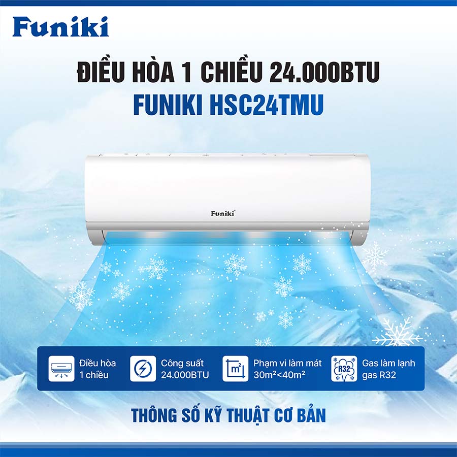 Điều hòa 24000BTU Funiki HSC24TMU