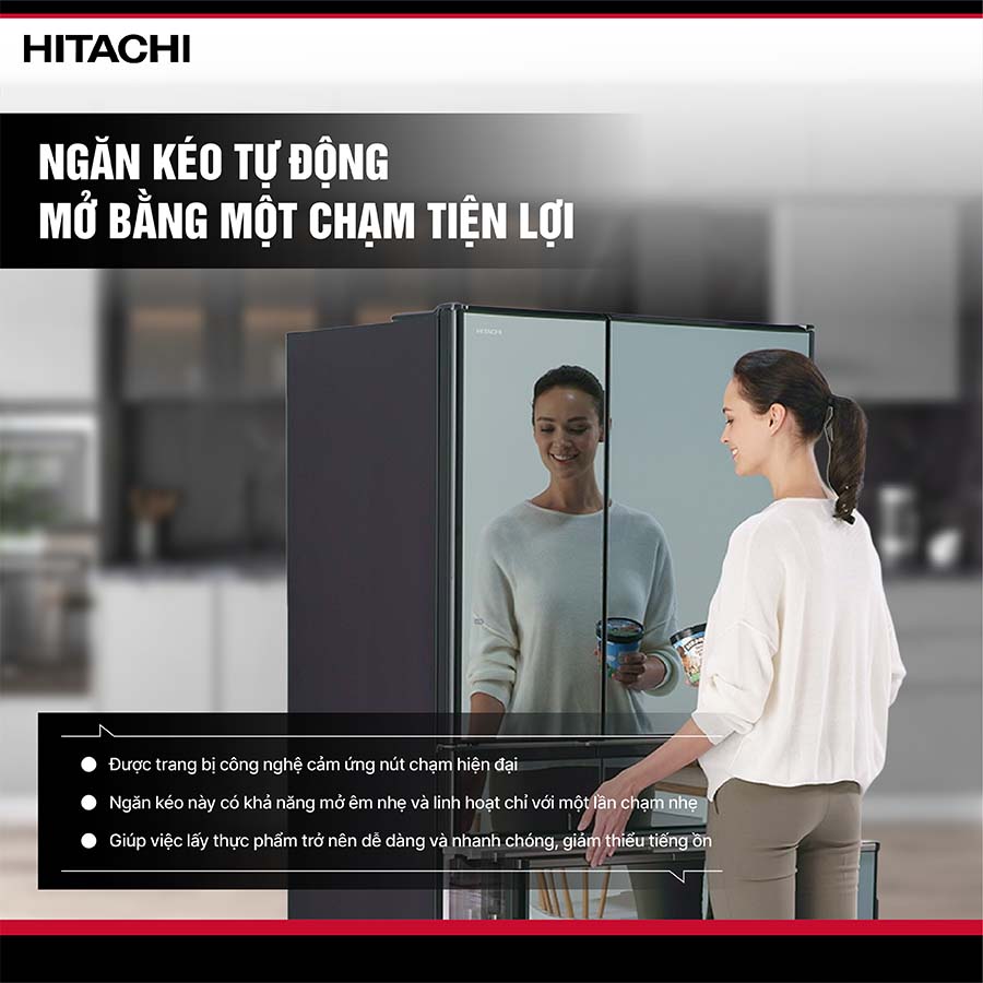 Tủ lạnh Hitachi Inverter 617 lít Multi Door R-HW620RV XK