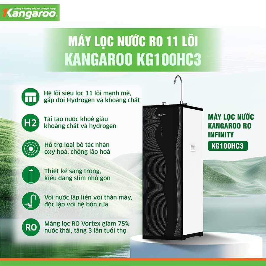 Máy lọc nước Kangaroo Hydrogen KG100HC3