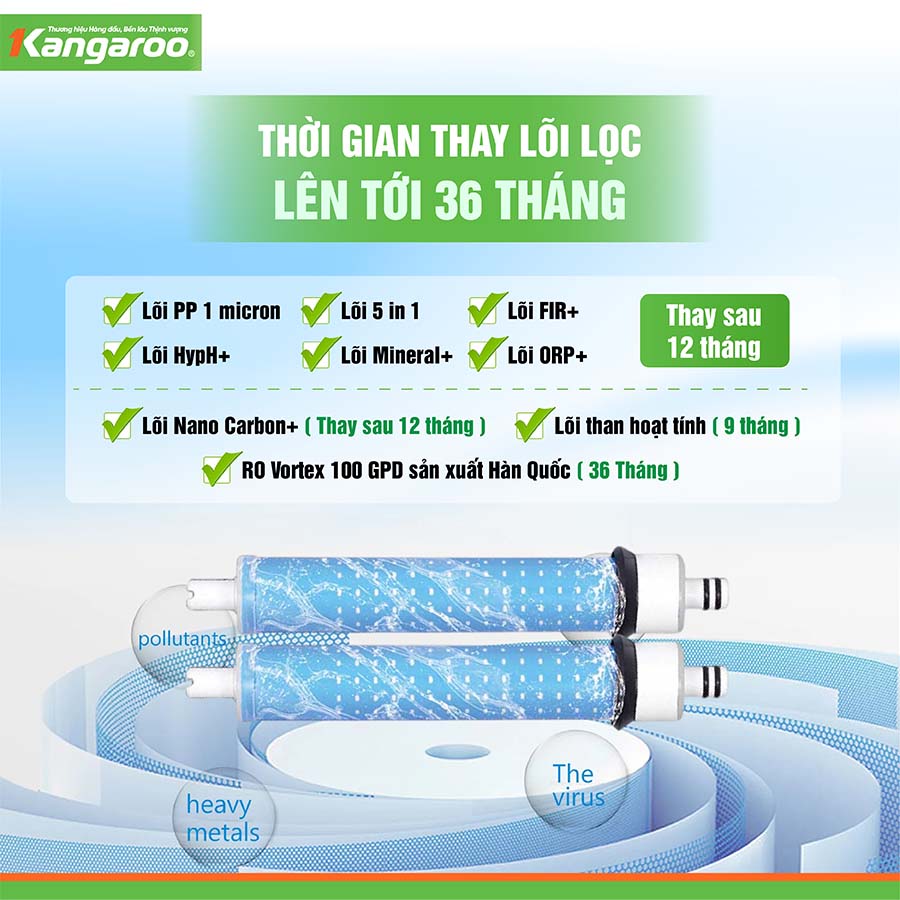 Máy lọc nước Kangaroo Hydrogen KG11A1