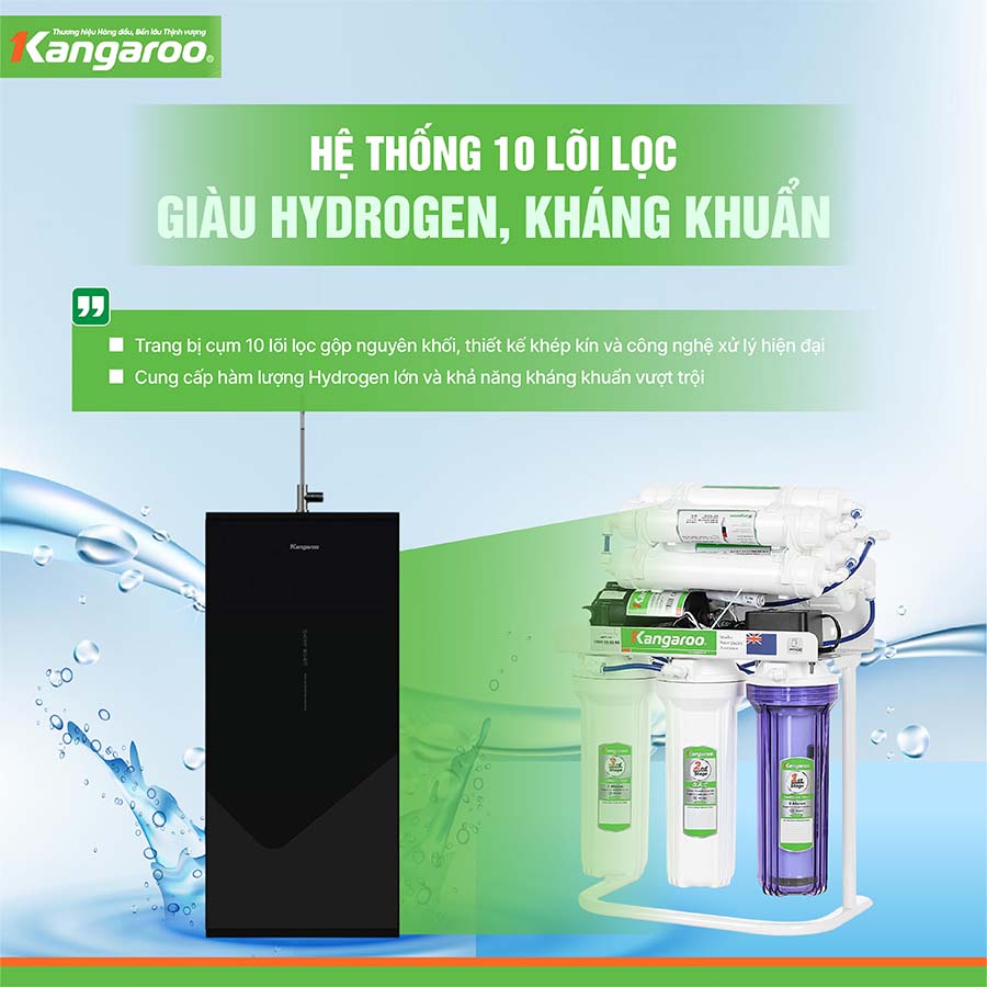Máy lọc nước Kangaroo Hydrogen KGHP10V4