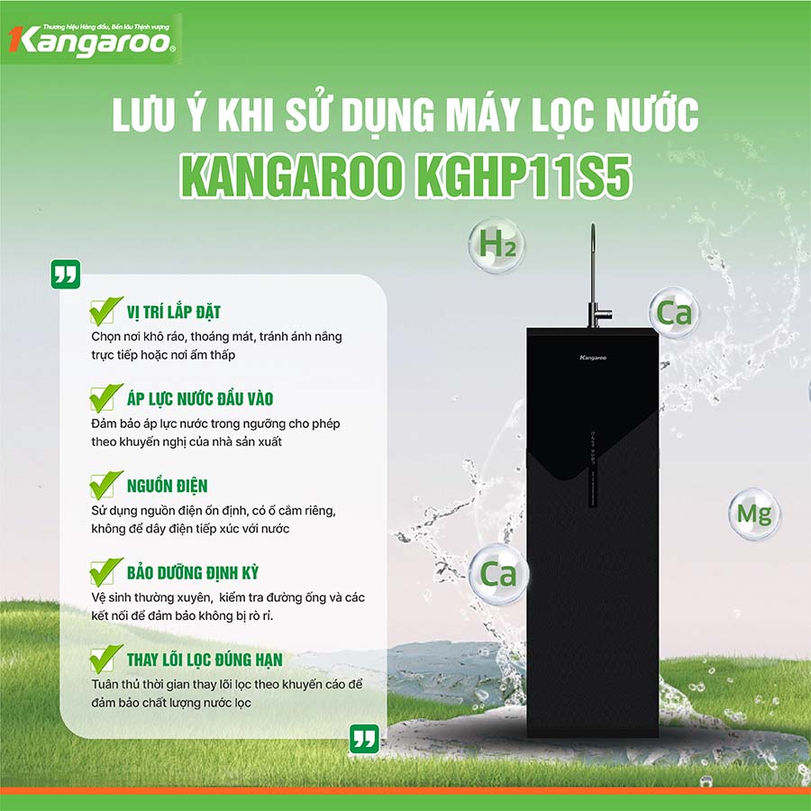 Máy lọc nước Kangaroo Hydrogen KGHP11S5