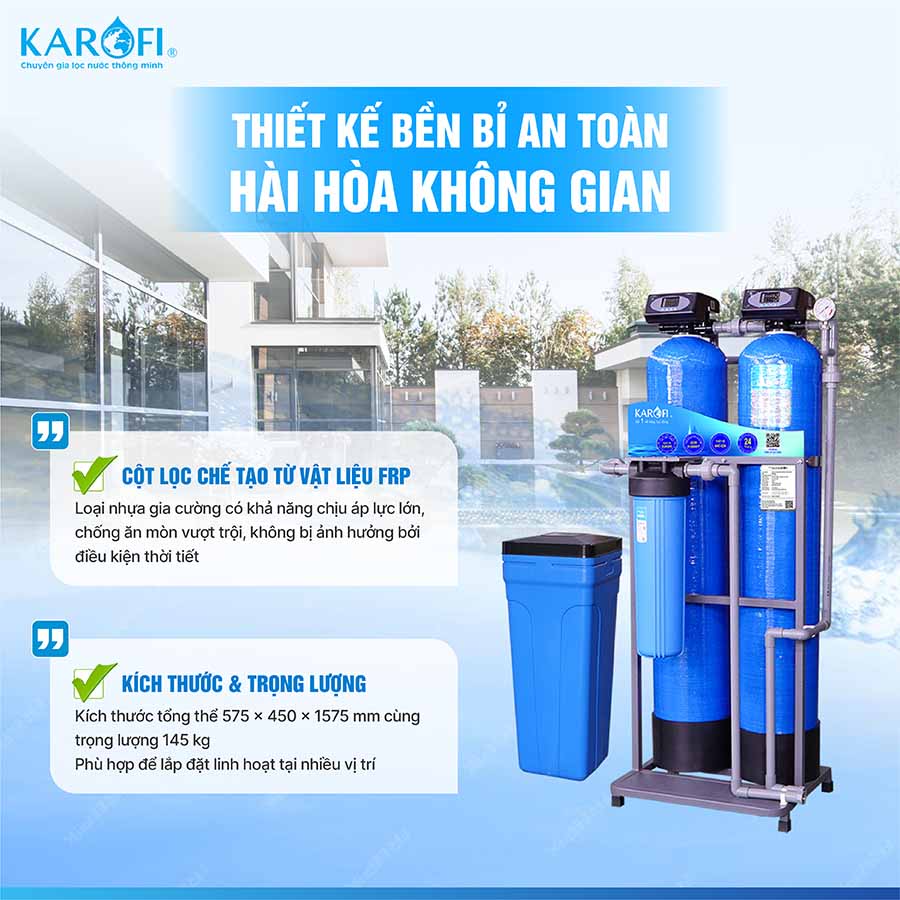 Máy lọc nước tổng đầu nguồn Karofi KTF-222C