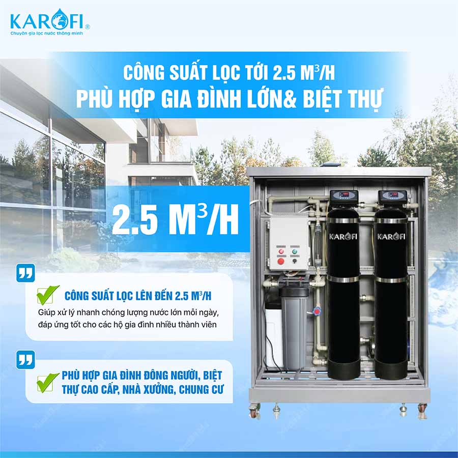 Máy lọc nước tổng đầu nguồn Karofi KTF-662 Plus