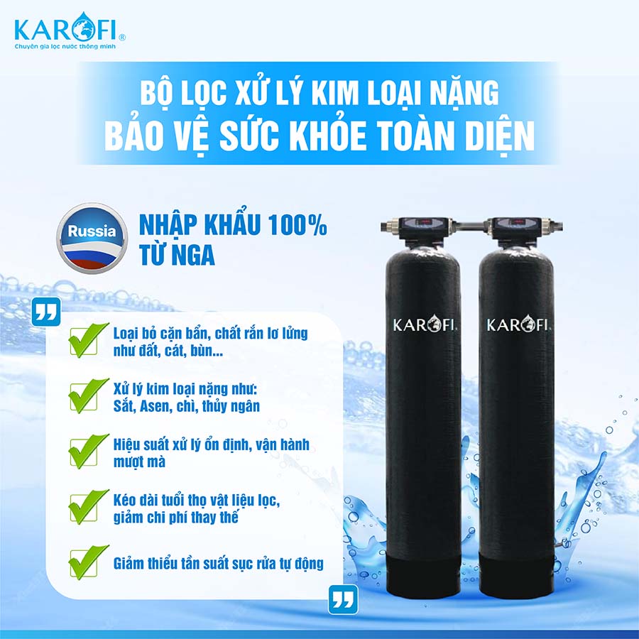 Máy lọc nước tổng đầu nguồn Karofi KTF-662 Plus