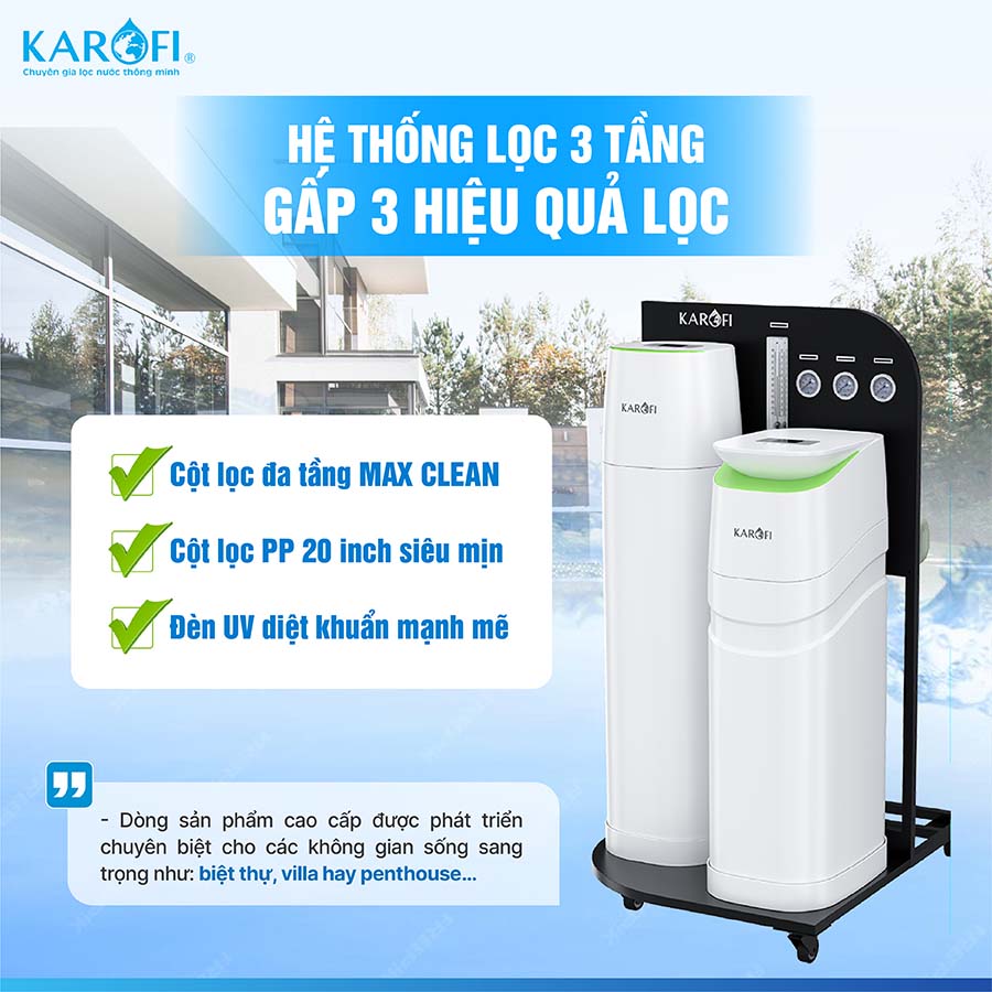 Lọc tổng trung tâm cao cấp Karofi KTF-888