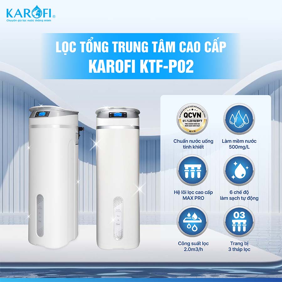 Lọc tổng trung tâm cao cấp Karofi KTF-P02