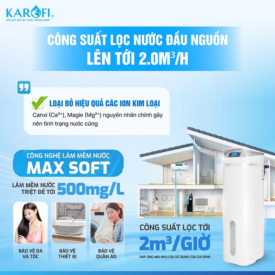 Lọc tổng trung tâm cao cấp Karofi KTF-P02