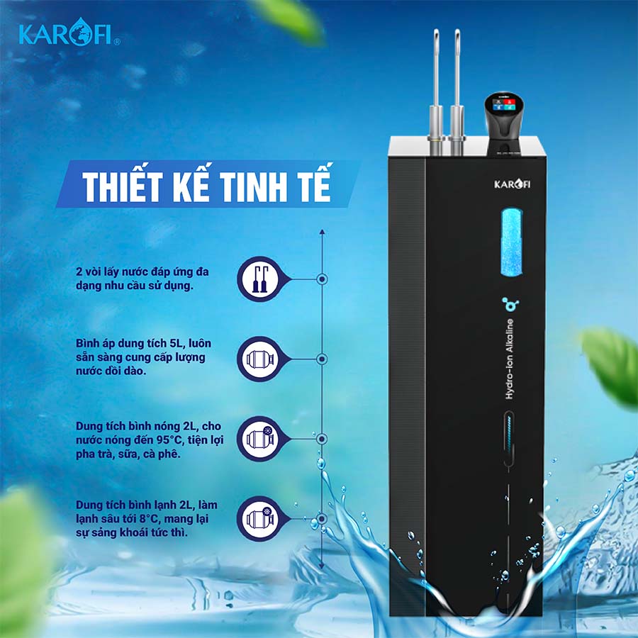 Máy lọc nước Hydro-ion kiềm Karofi KAE-S86