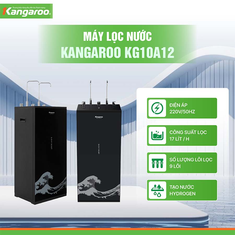 Máy lọc nước nóng lạnh Kangaroo Hydrogen KG10A12