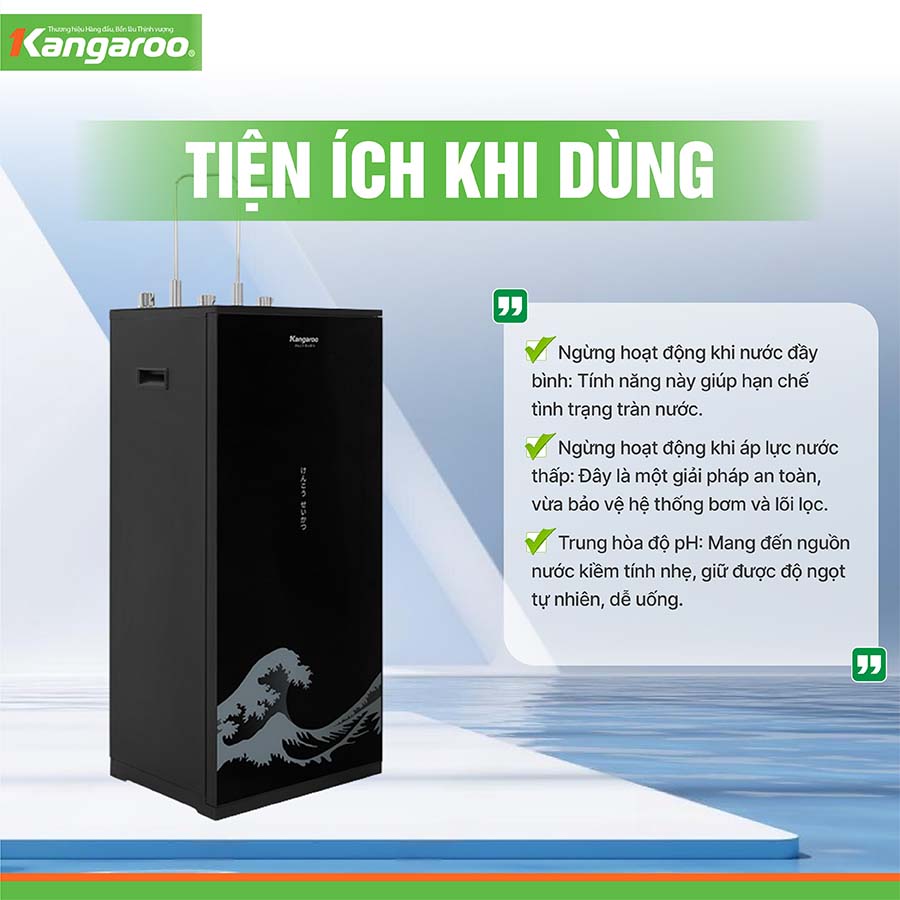 Máy lọc nước nóng lạnh Kangaroo Hydrogen KG10A12