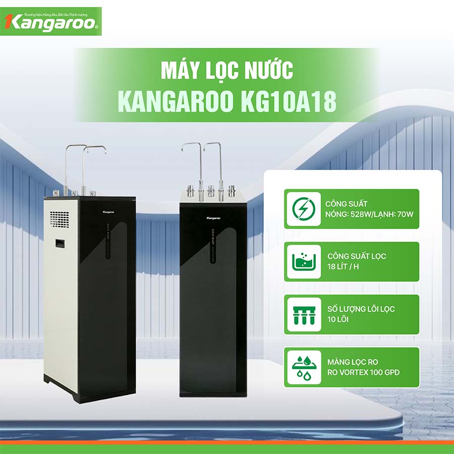 Máy lọc nước nóng lạnh Kangaroo KG10A18