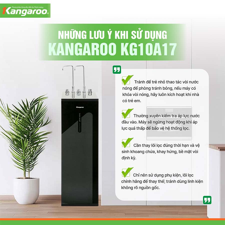 Máy lọc nước nóng lạnh Kangaroo KG10A18
