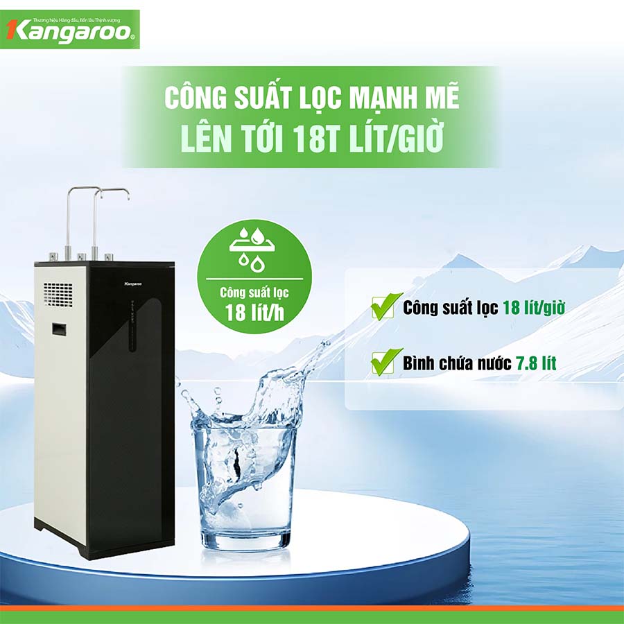 Máy lọc nước nóng lạnh Kangaroo KG10A18
