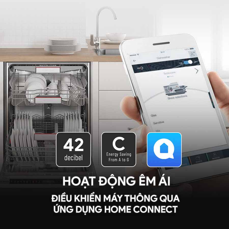 Home Connect – Kết nối điện thoại và máy rửa bát