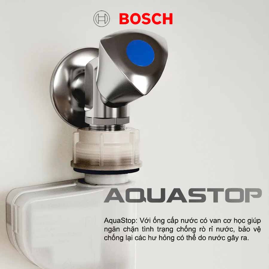 Máy rửa bát Bosch tích hợp tính năng an toàn bảo vệ người dùng và thiết bị