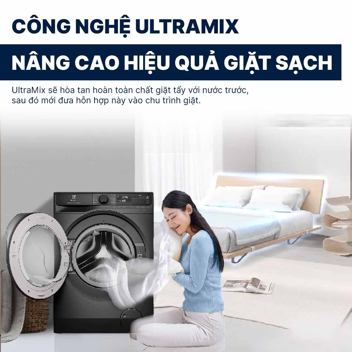 Máy giặt Electrolux Inverter 11Kg EWF1143R7SC