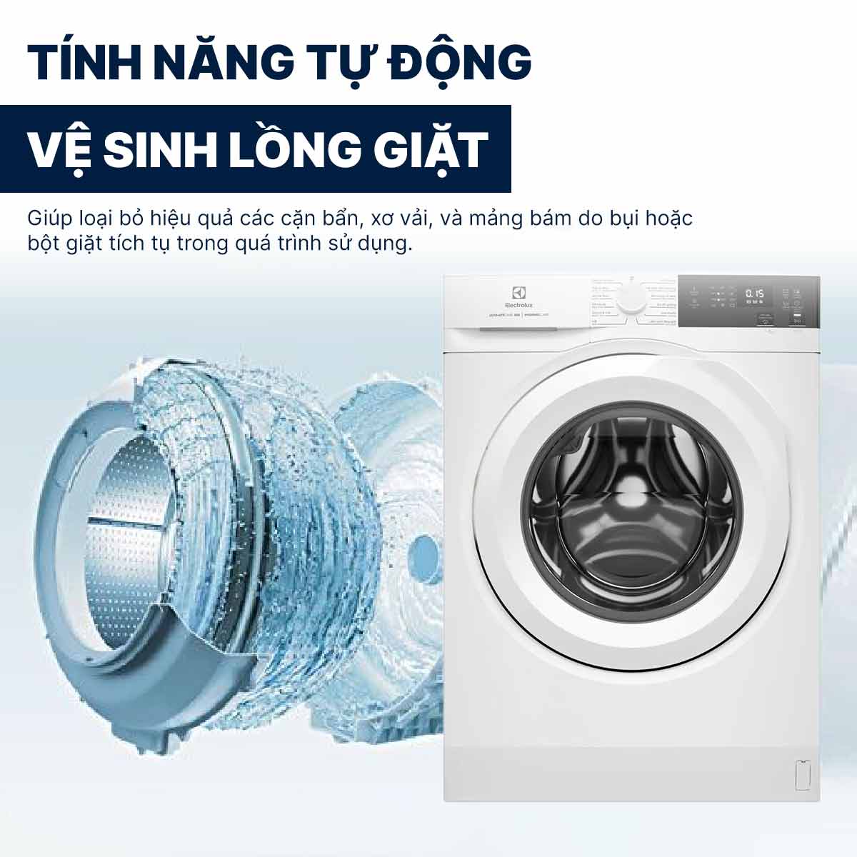 Máy giặt Electrolux Inverter 10Kg EWF1024D3WC