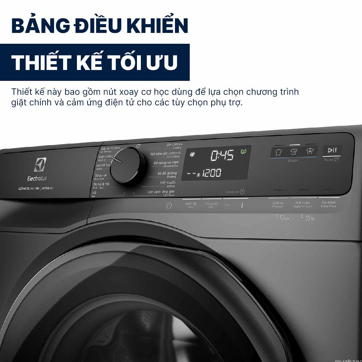 Máy giặt Electrolux Inverter 10Kg EWF1043R7SC