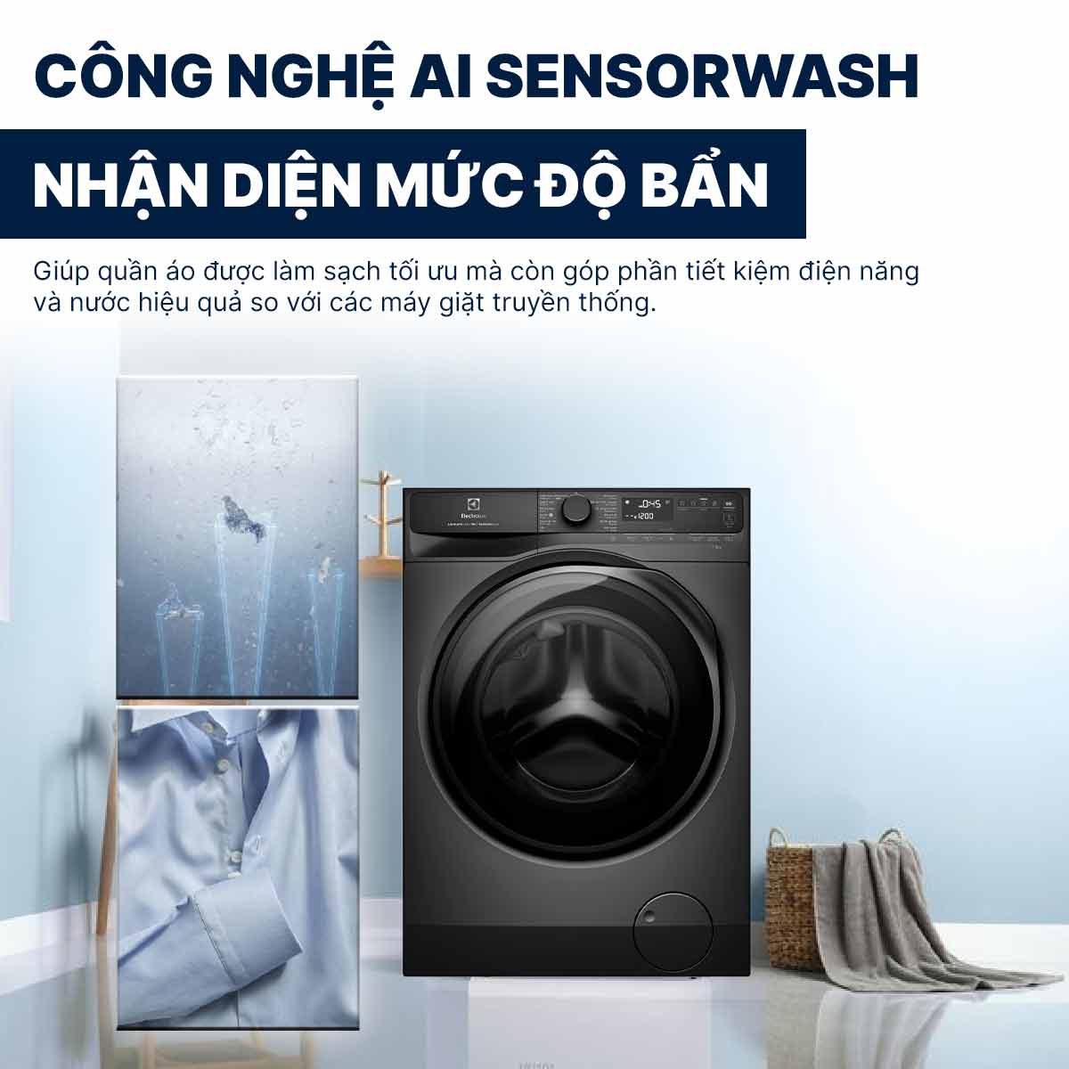 Máy giặt Electrolux Inverter 10Kg EWF1043R7SC