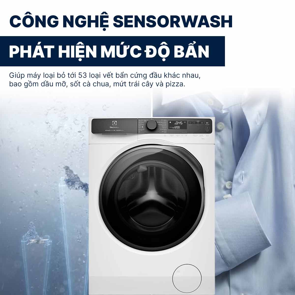 Máy giặt Electrolux Inverter 10Kg EWF1043R7WC