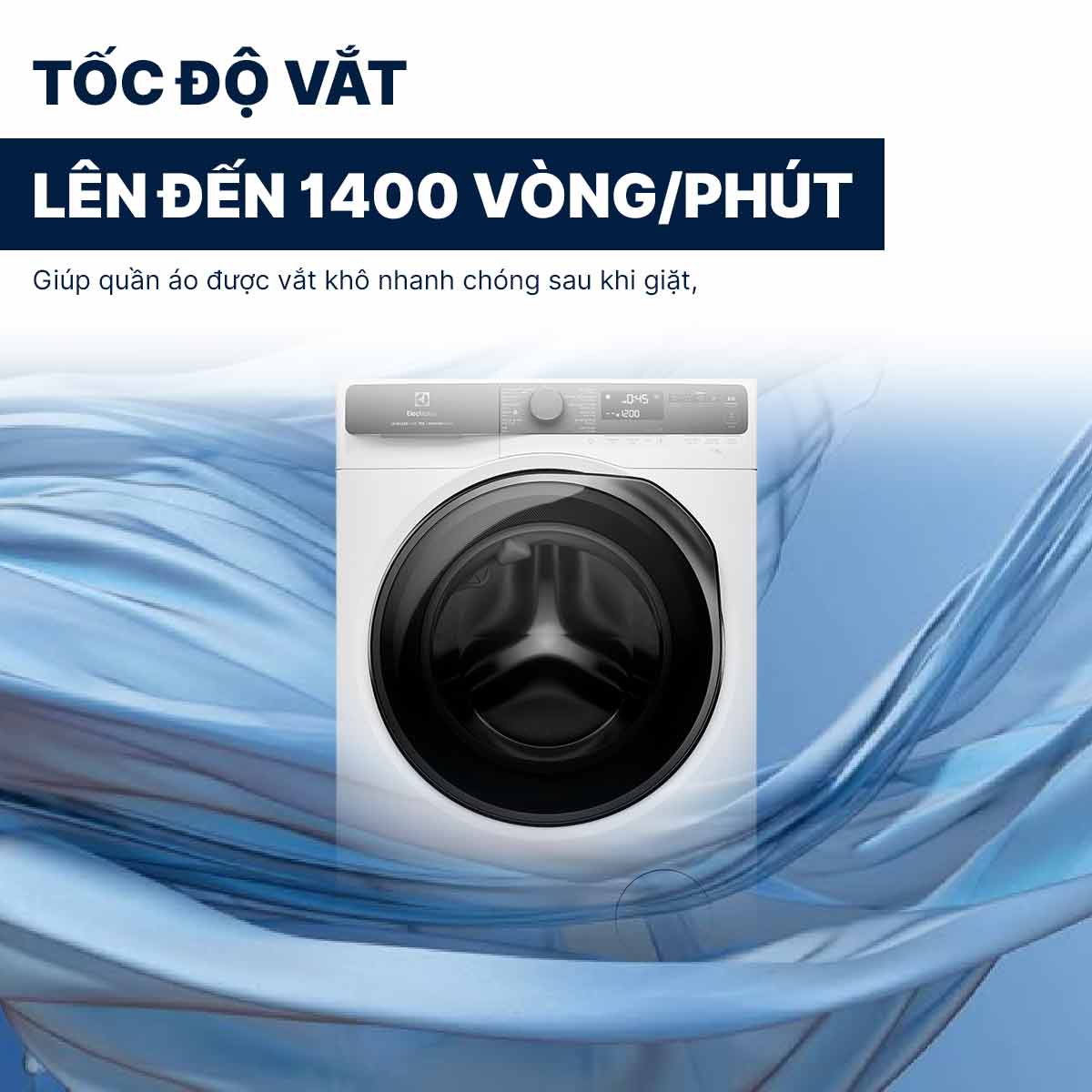 Máy giặt Electrolux Inverter 10Kg EWF1043R7WC