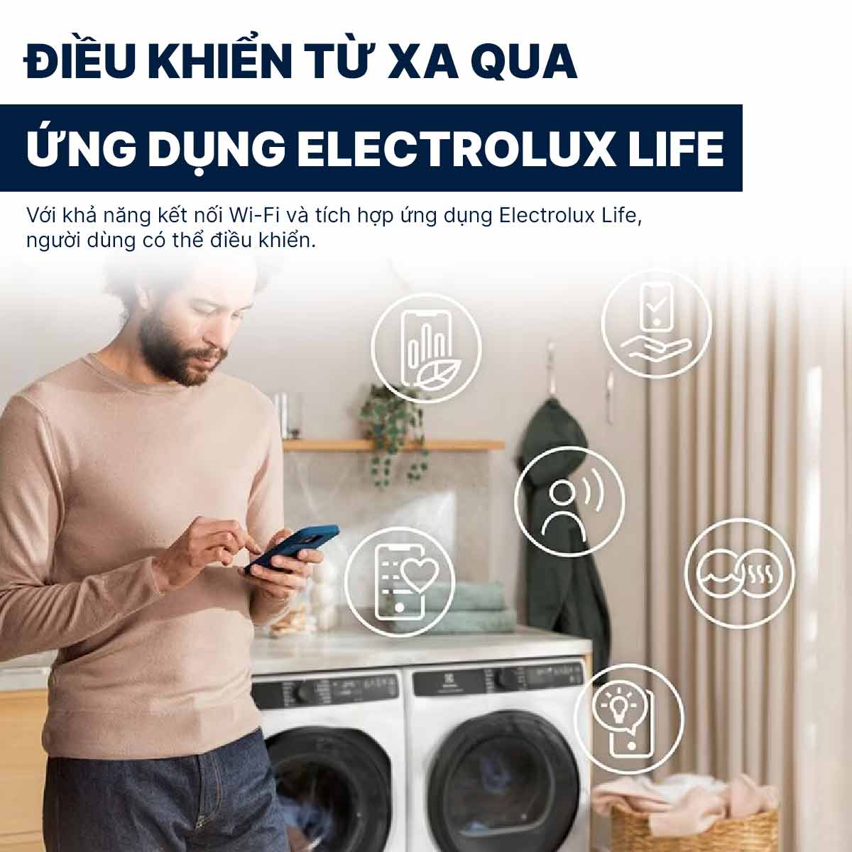 Máy giặt Electrolux Inverter 13Kg EWF1343R7WC