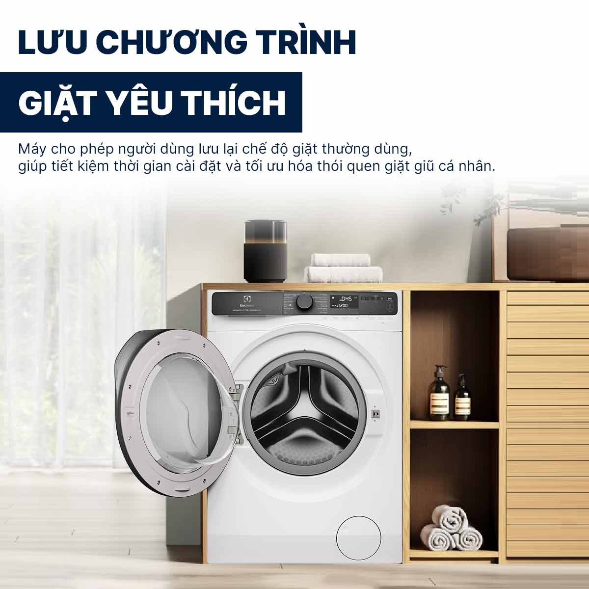 Máy giặt Electrolux Inverter 13Kg EWF1343R7WC