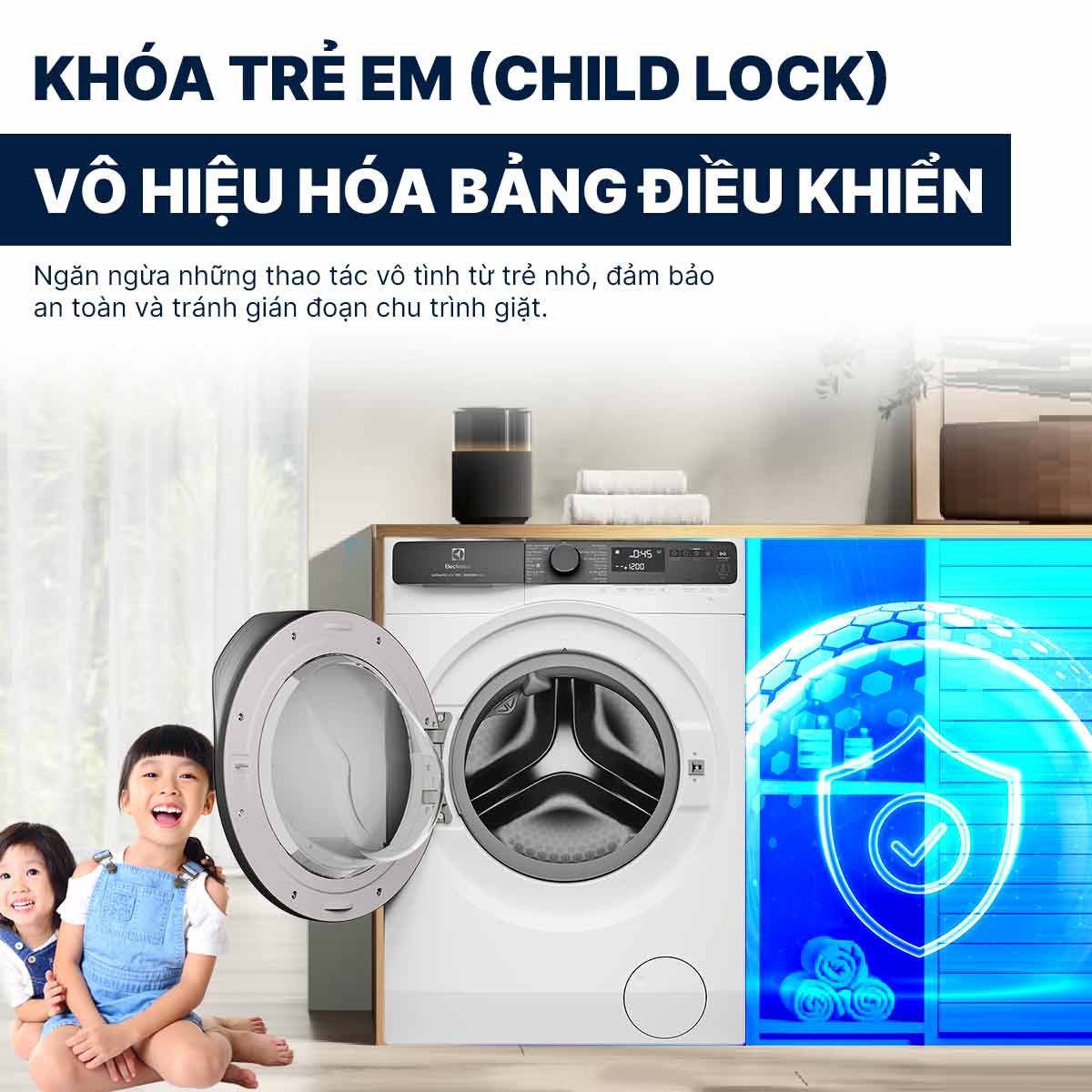 Máy giặt Electrolux Inverter 13Kg EWF1343R7WC