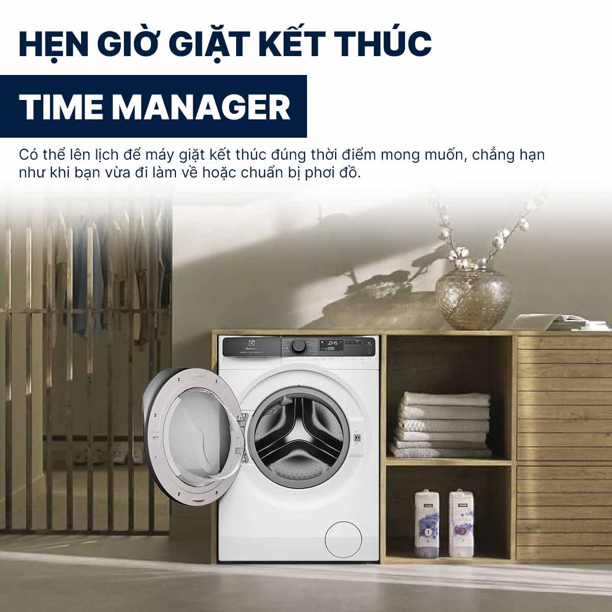 Máy giặt Electrolux Inverter 13Kg EWF1343R7WC