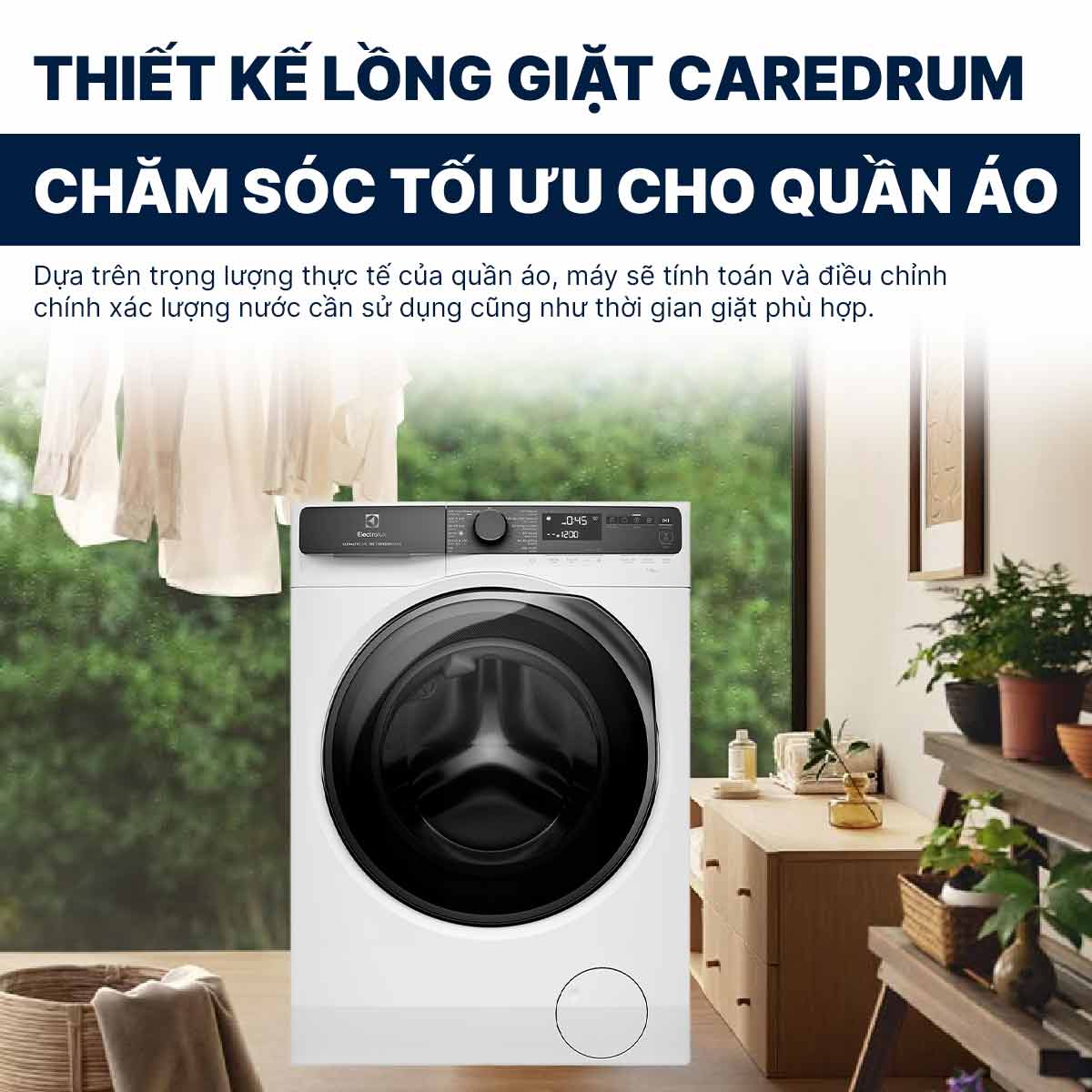 Máy giặt Electrolux Inverter 13Kg EWF1343R7WC