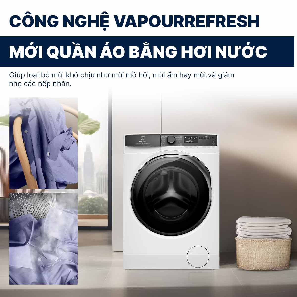 Máy giặt Electrolux Inverter 13Kg EWF1343R7WC
