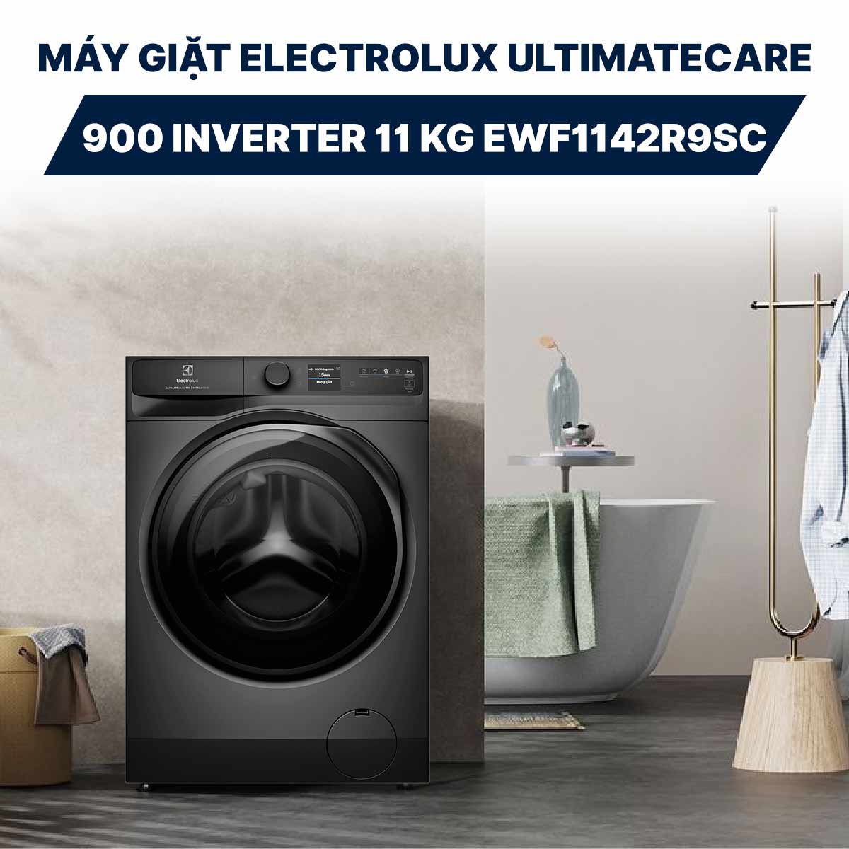Máy giặt Electrolux UltimateCare 900 Inverter 11 kg EWF1142R9SC