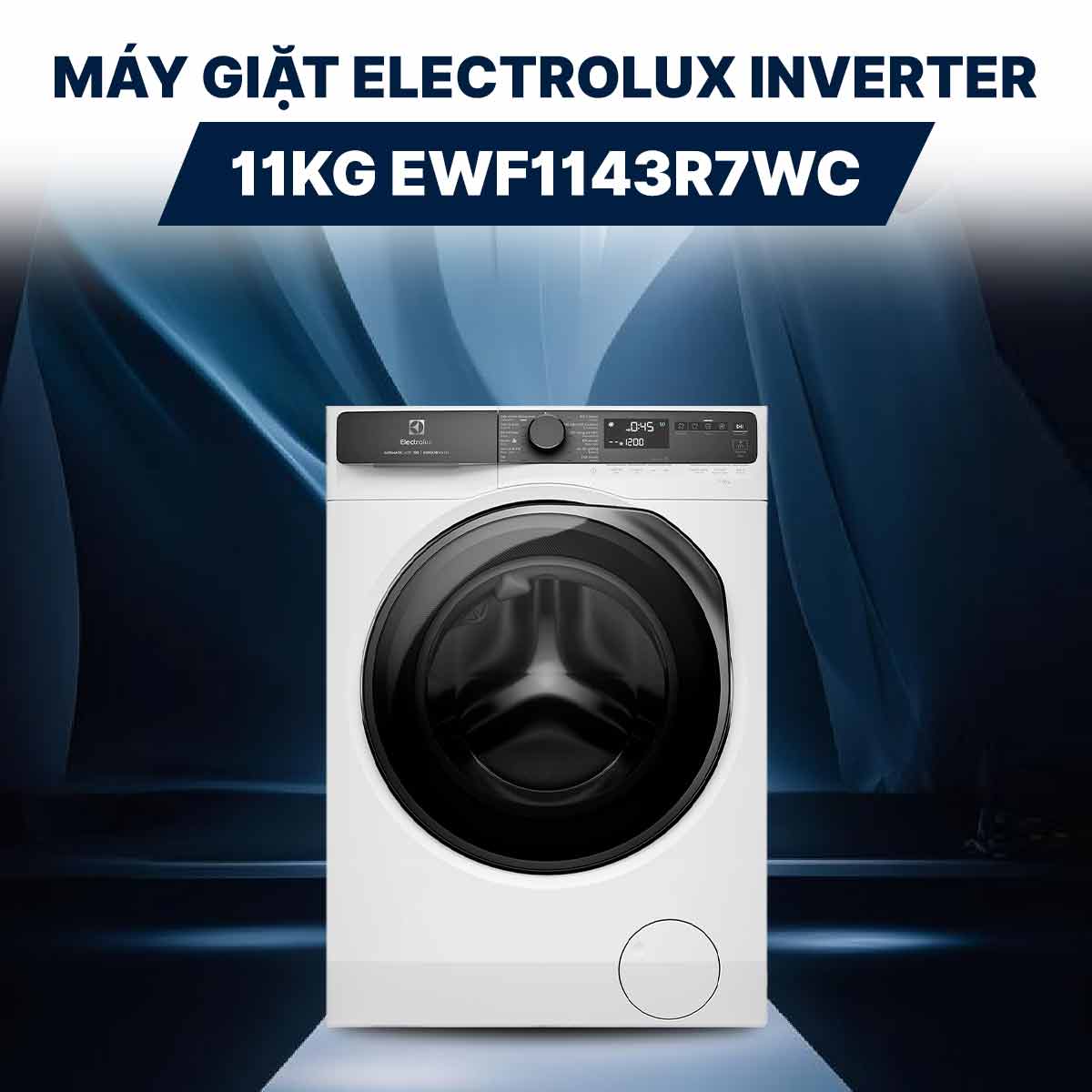 Máy giặt Electrolux Inverter 11Kg EWF1143R7WC