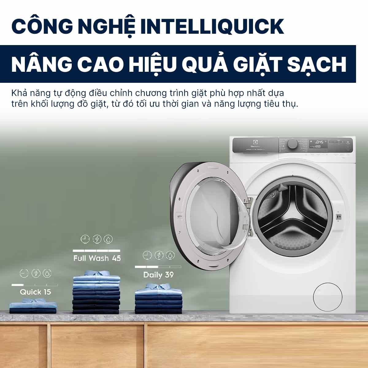 Máy giặt Electrolux Inverter 11Kg EWF1143R7WC