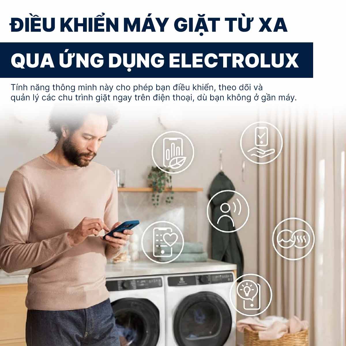 Máy giặt Electrolux Inverter 11Kg EWF1143R7WC