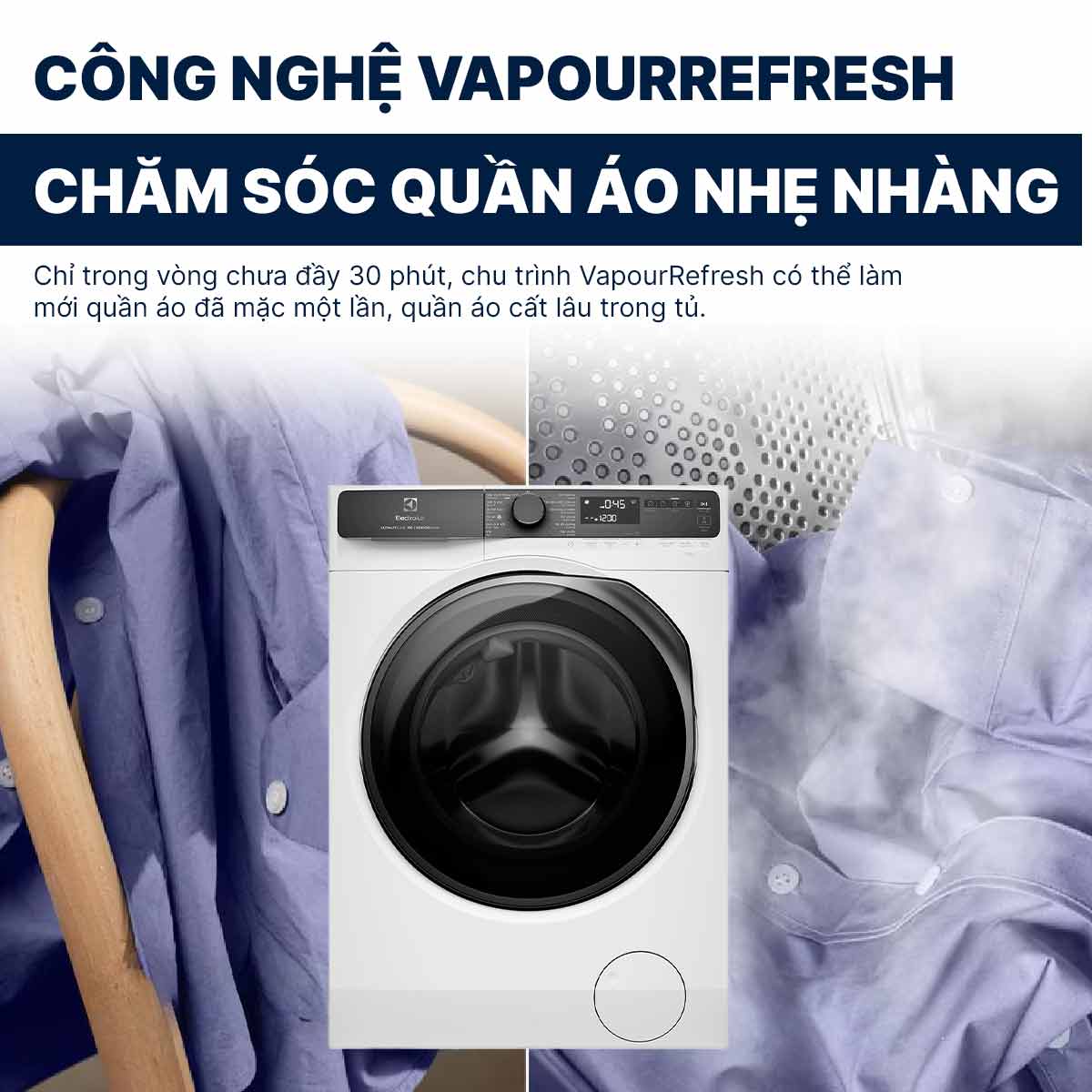 Máy giặt Electrolux Inverter 11Kg EWF1143R7WC