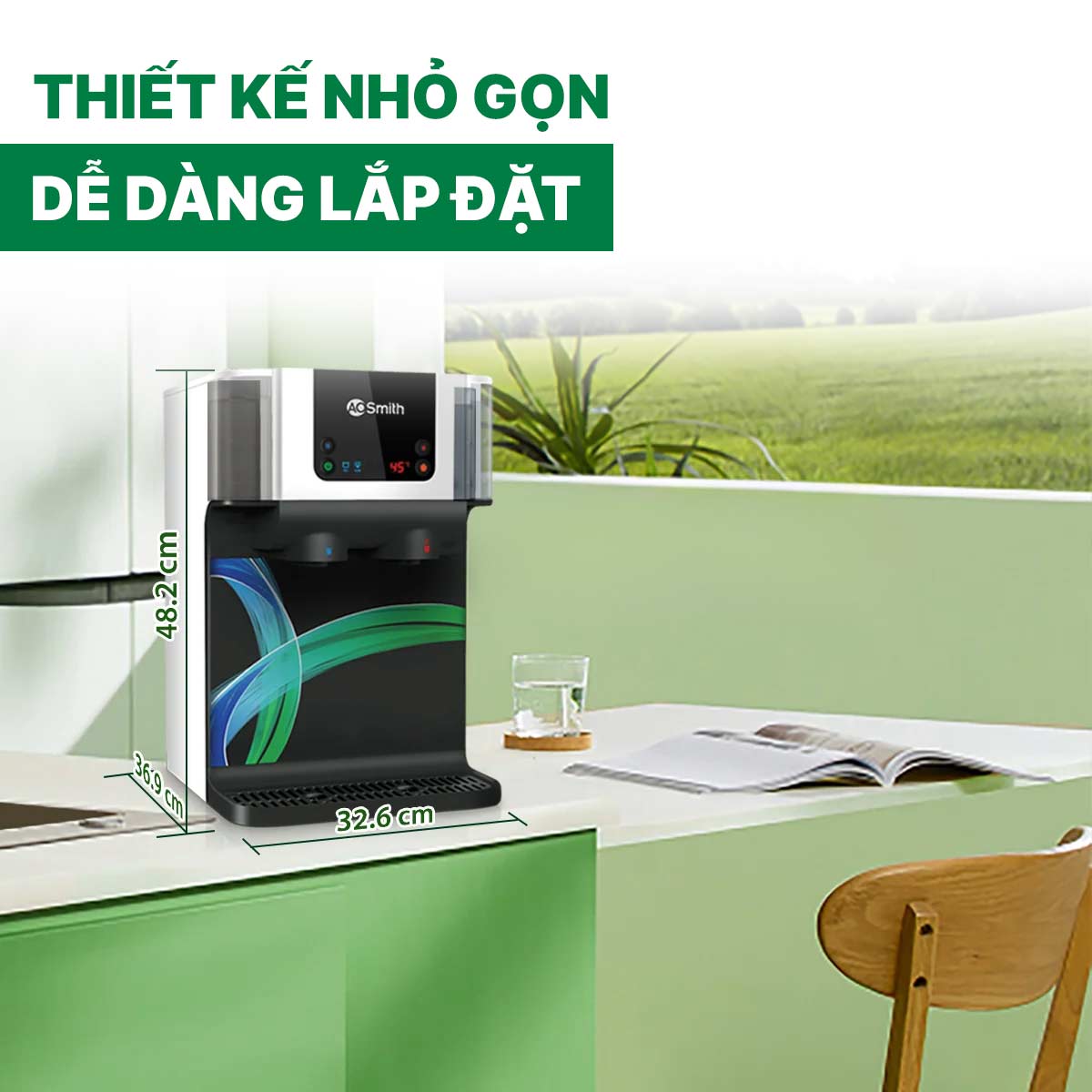 Máy lọc nước đặt bàn A.O Smith ECO-AOC75PUR