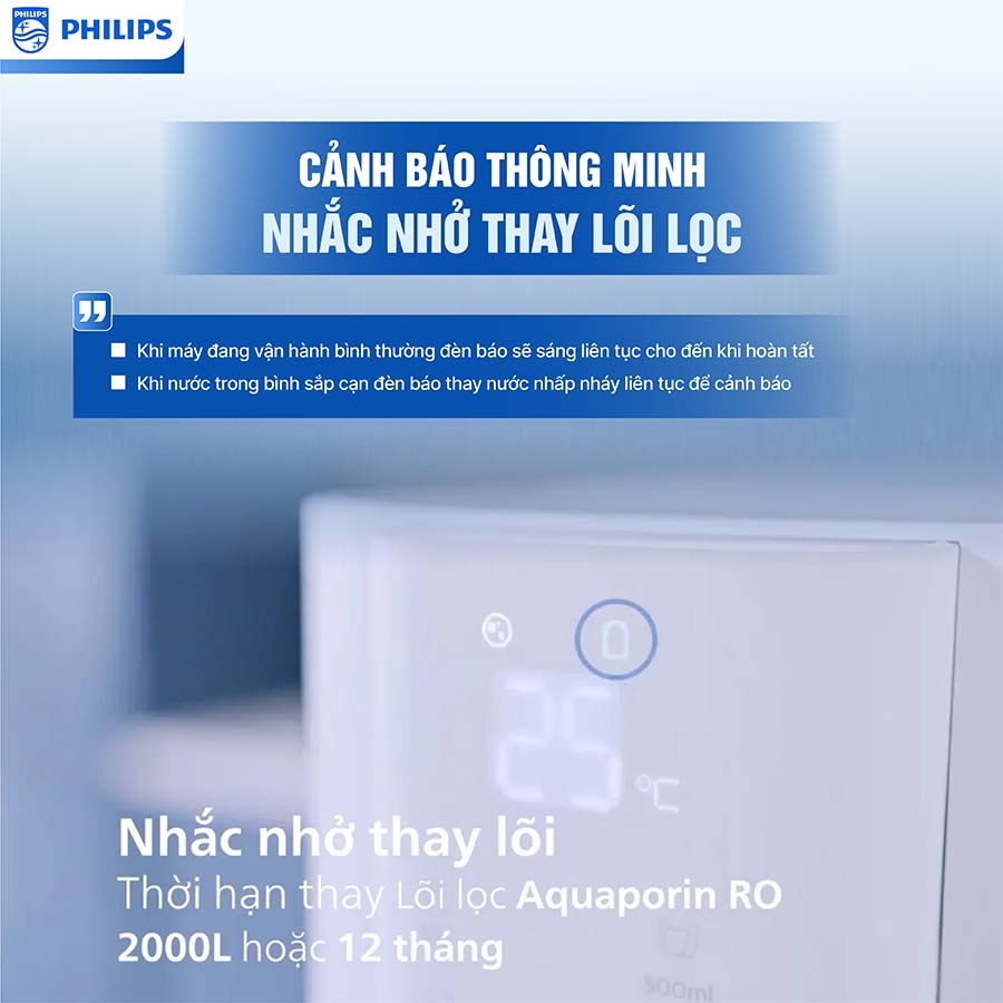 Máy lọc nước RO nóng nguội Philips ADD6901HWH01/74
