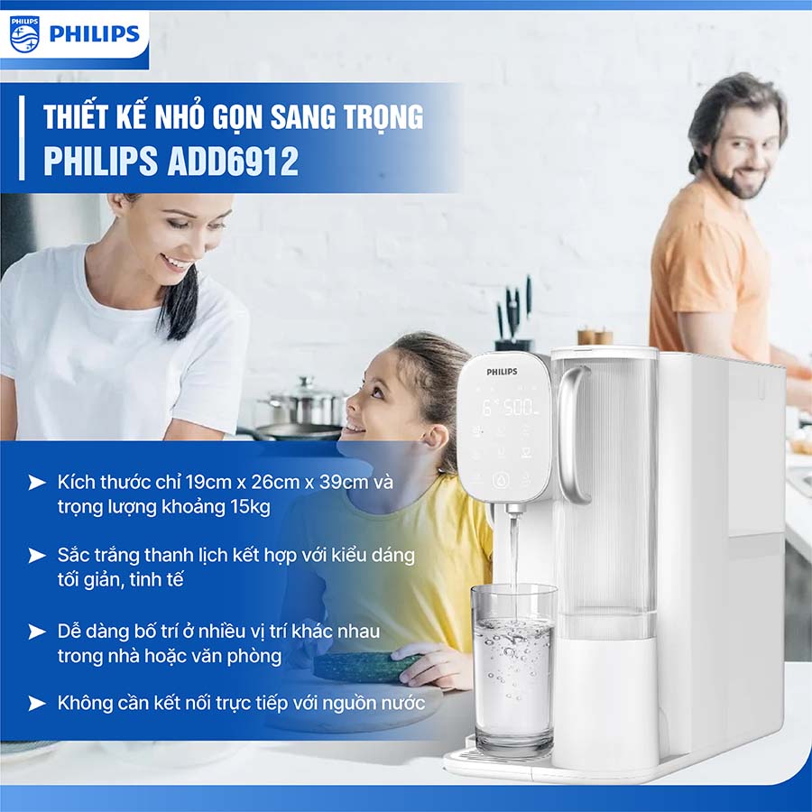 Máy lọc nước để bàn Philips ADD6912