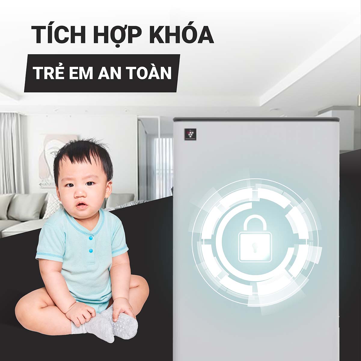 Máy lọc không khí và hút ẩm Sharp DW-T30FV-W trang bị bộ lọc 3 lớp hiện đại