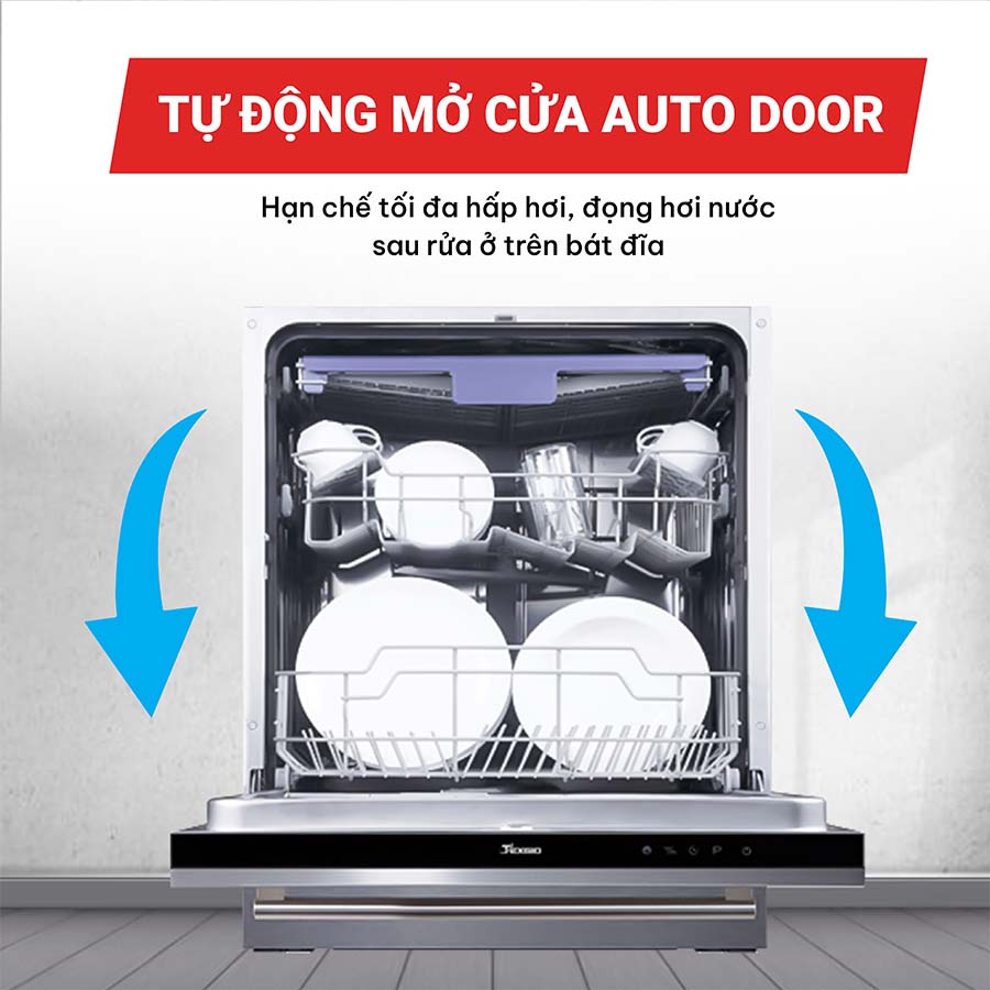 Máy rửa bát âm tủ 15 bộ Texgio TGBI036T