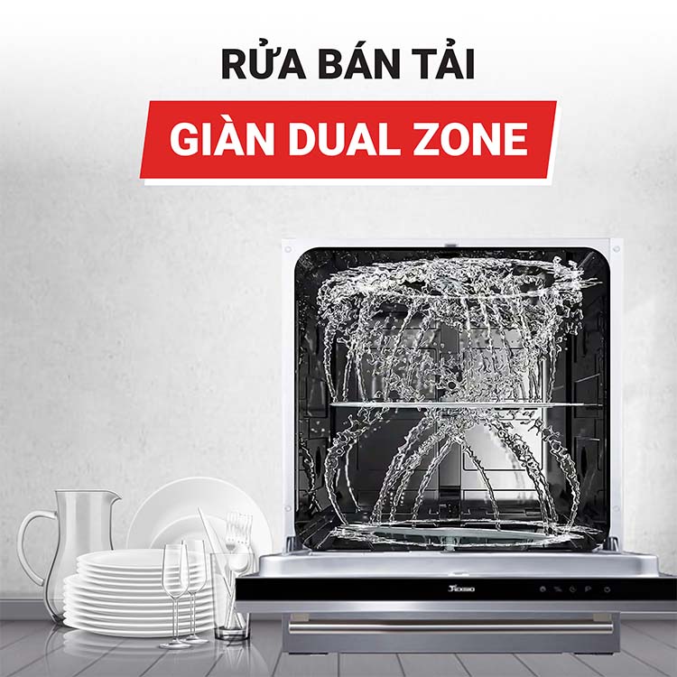 Máy rửa bát âm tủ 15 bộ Texgio TGBI036T