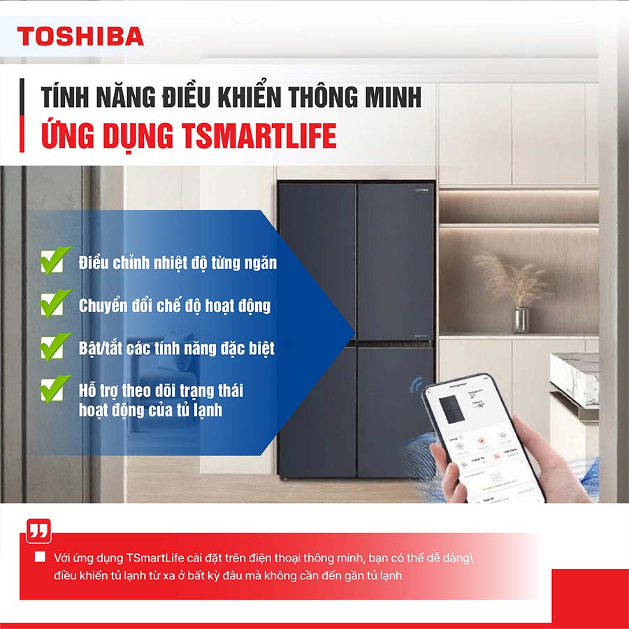 Tủ lạnh Toshiba Inverter 711 lít Multi Door GR-RF900WI-PMV(06)-MG