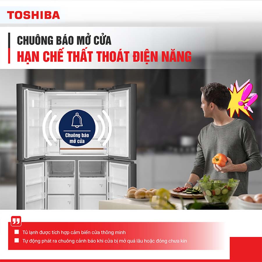 Tủ lạnh Toshiba Inverter 711 lít Multi Door GR-RF900WI-PMV(06)-MG