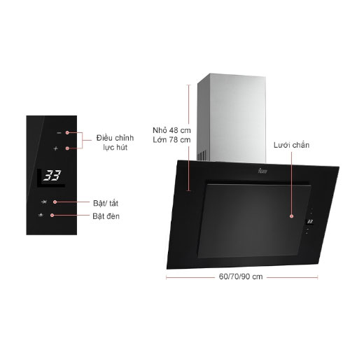 Máy hút mùi Teka DVT 985 B