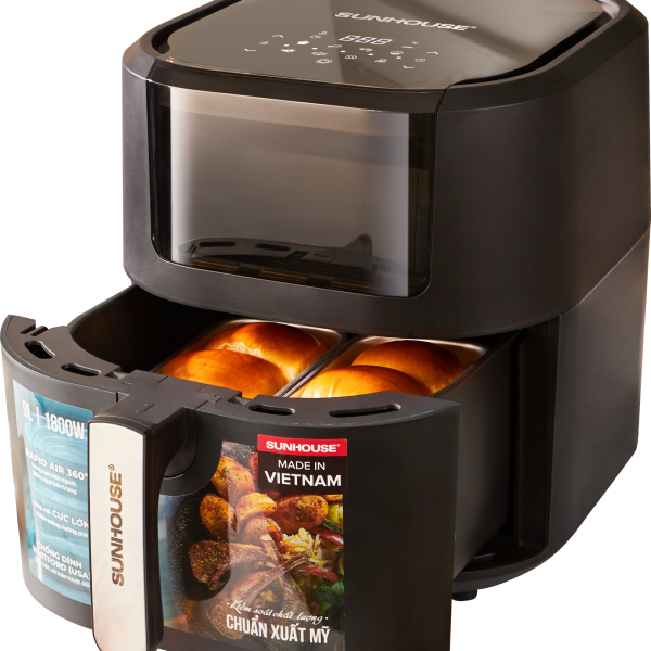 NỒI CHIÊN KHÔNG DẦU 9L SUNHOUSE SHD4082